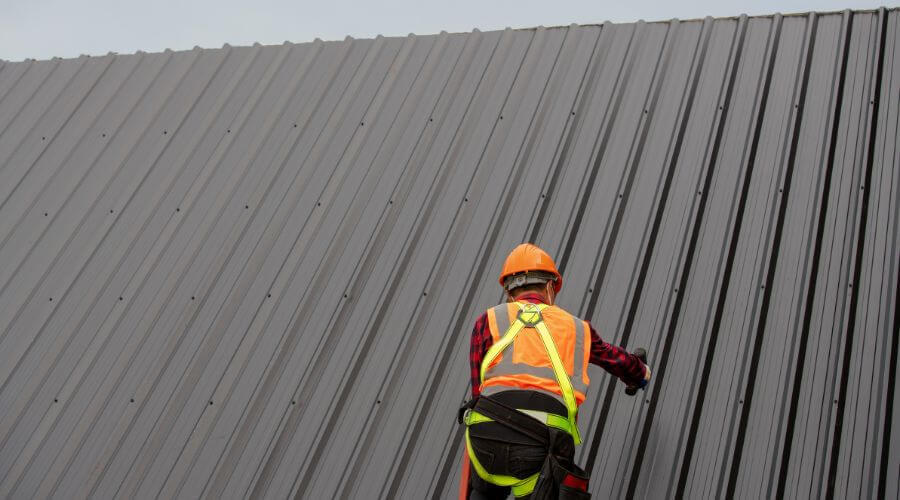 Professional metal roof installation services in Grantville, KS